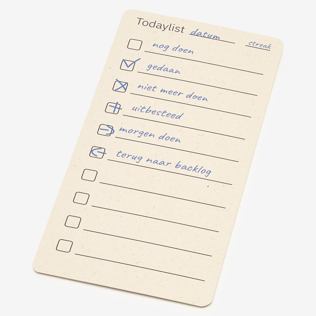 Todaylist Starter set 3 Black