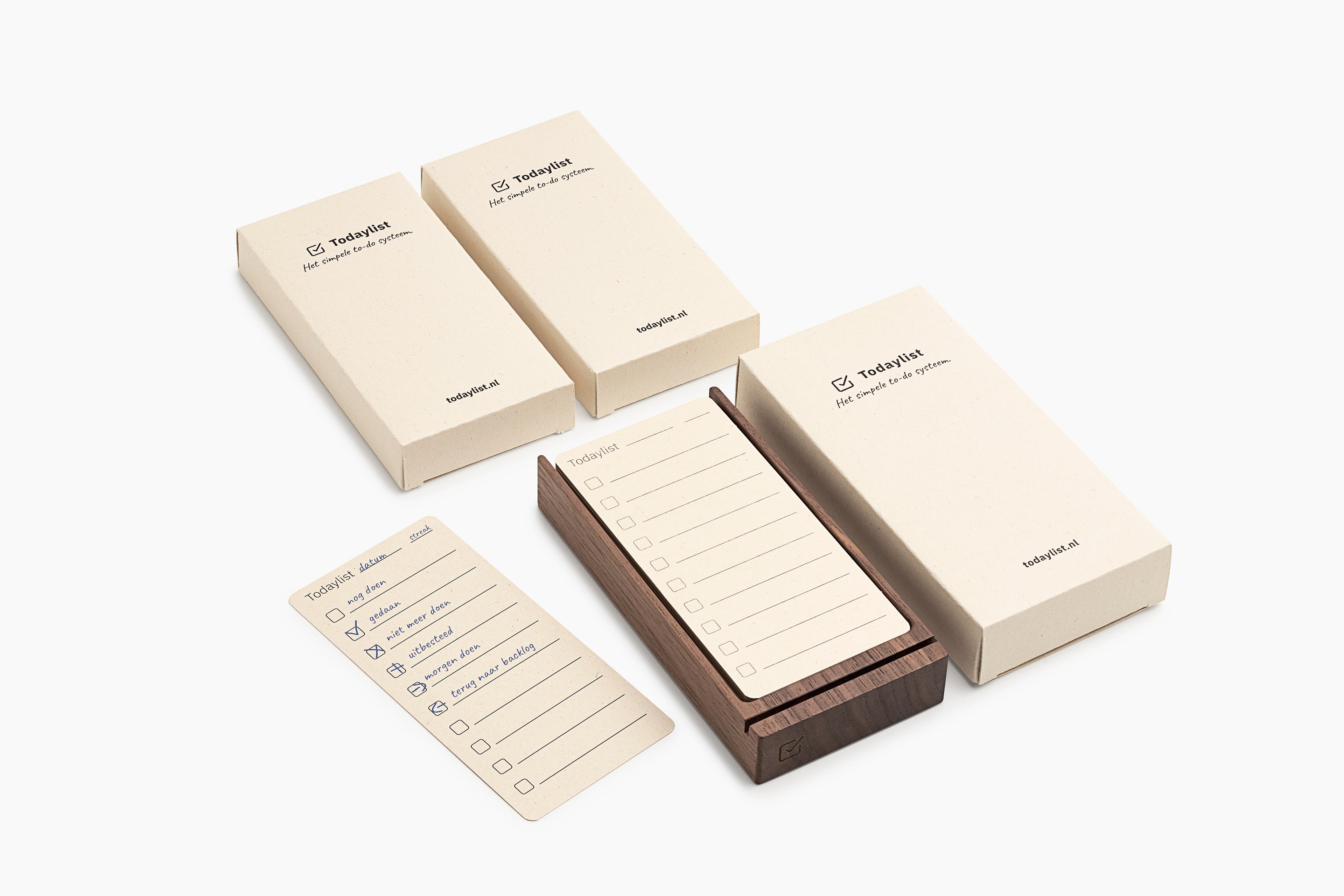 Todaylist Starter set Quarterly Walnnut